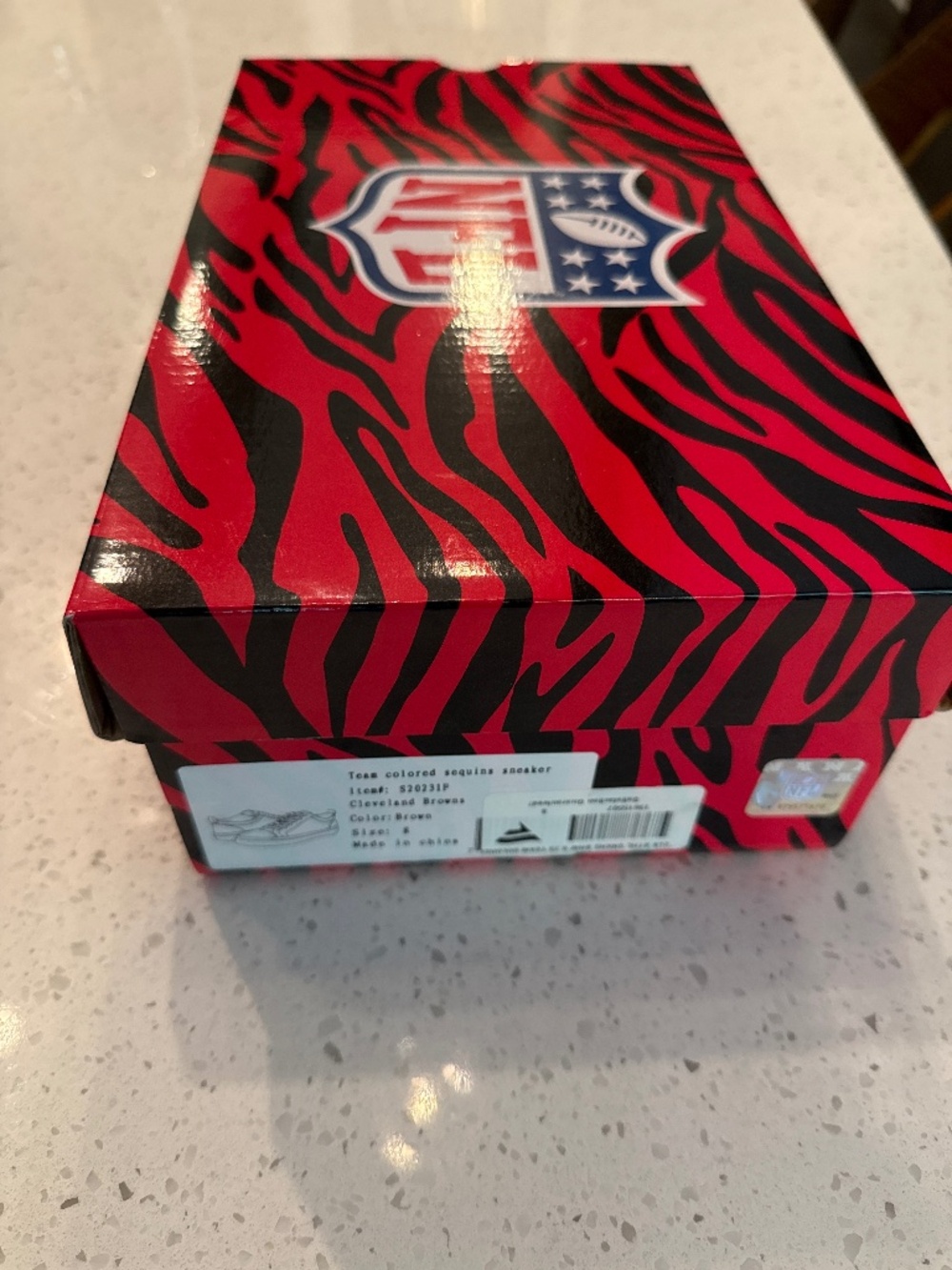 Cleveland Browns Sequined Sneakers